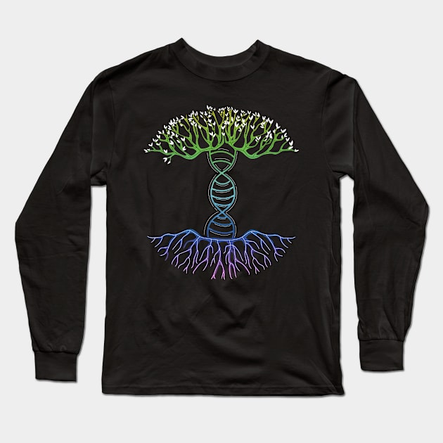 Family Tree DNA Long Sleeve T-Shirt by CrissWild